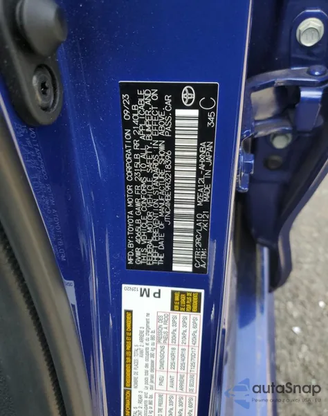 2024 Toyota Corolla Xse z USA, uszkodzony, nr VIN JTNC4MBE9R3218396